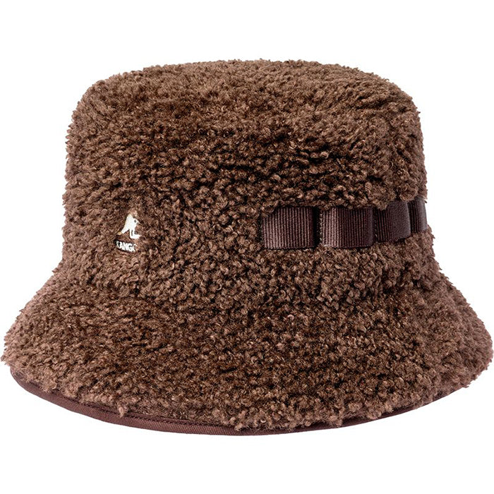 Kangol Faux Shearling Utility Bucket Hat