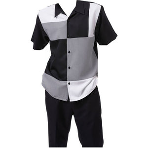 Montique 2402-D Short Sleeve Walking Suit