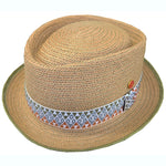 Mayser Andy Straw Pork Pie Hat