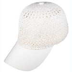 Vented Straw Baseball Cap