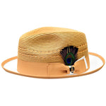 Casanova 2-Tone Straw Fedora Hat by Bruno Capelo