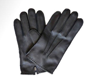 Wiebke Men's Cashmere Wool Lined Leather Gloves