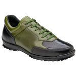 Corvo Ostrich and Italian Leather Exotic Sneaker by Belvedere
