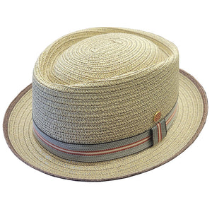 Mayser Andy Straw Pork Pie Hat