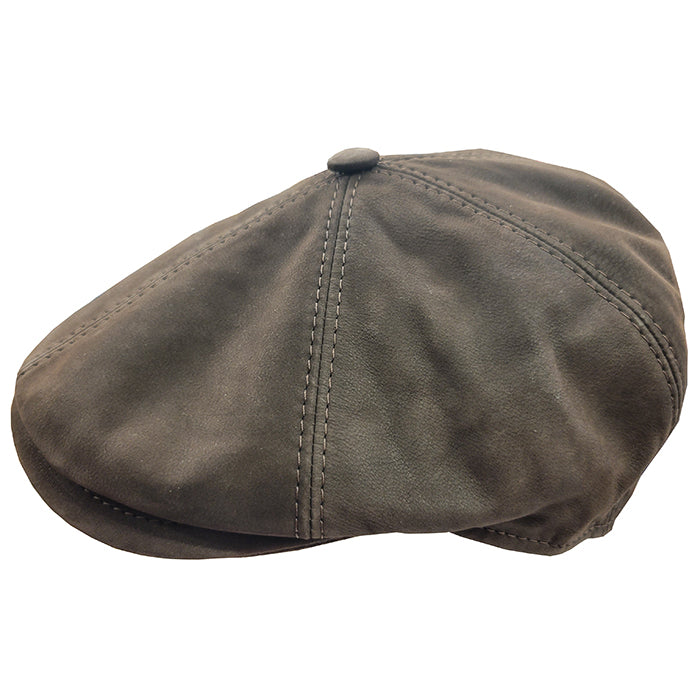 Panizza Leather Newsboy Cap - Main Image