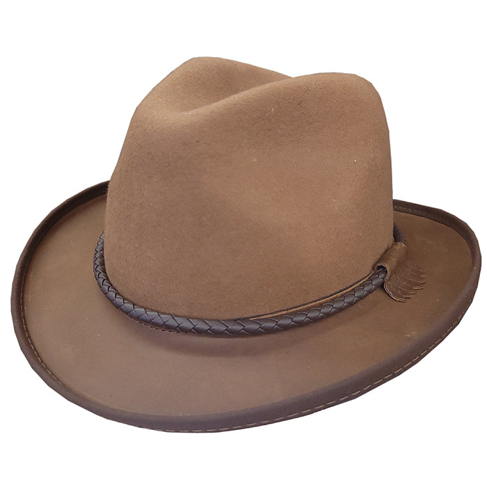American Hat Makers Peak Fedora Hat