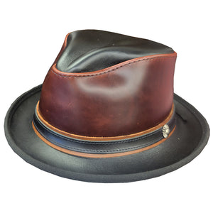 American Hat Makers Rocky Leather Hat