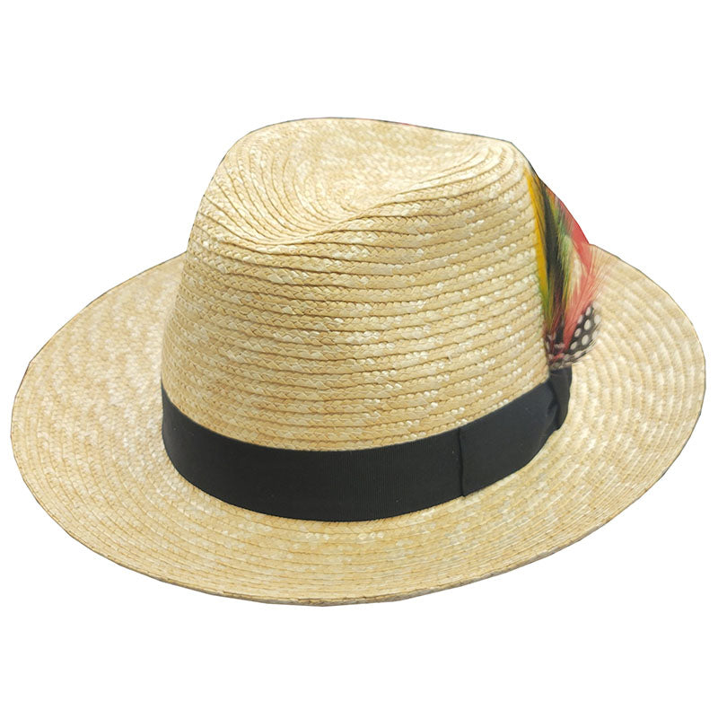 Capas Santino Straw Fedora Hat