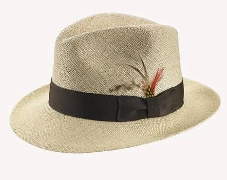 Stefeno Twisted Panama Fedora Hat